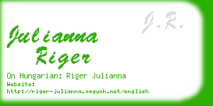 julianna riger business card